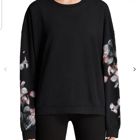 All Saints Tops - All Saints black immaculate low sweatshirt